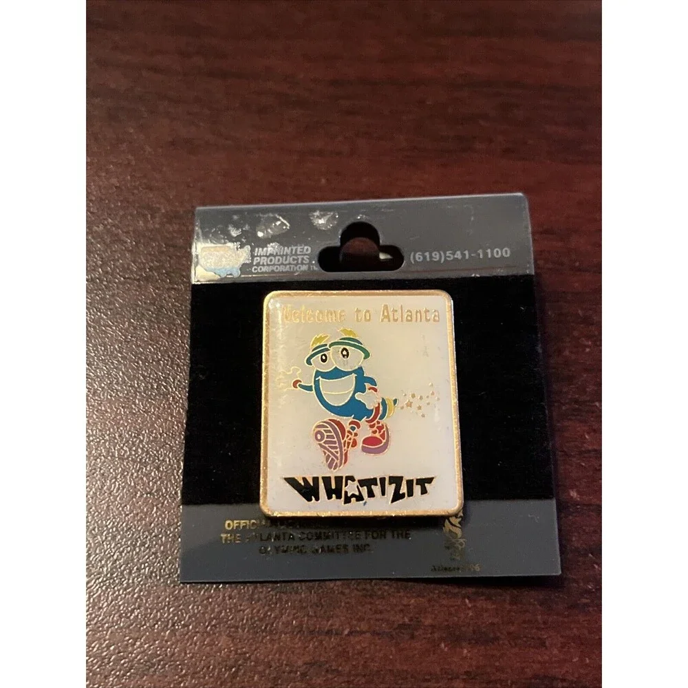 Vintage 1996 Atlanta‎ Summer Olympics Izzy “Whatizit” Welcome To Atlanta Hat Pin